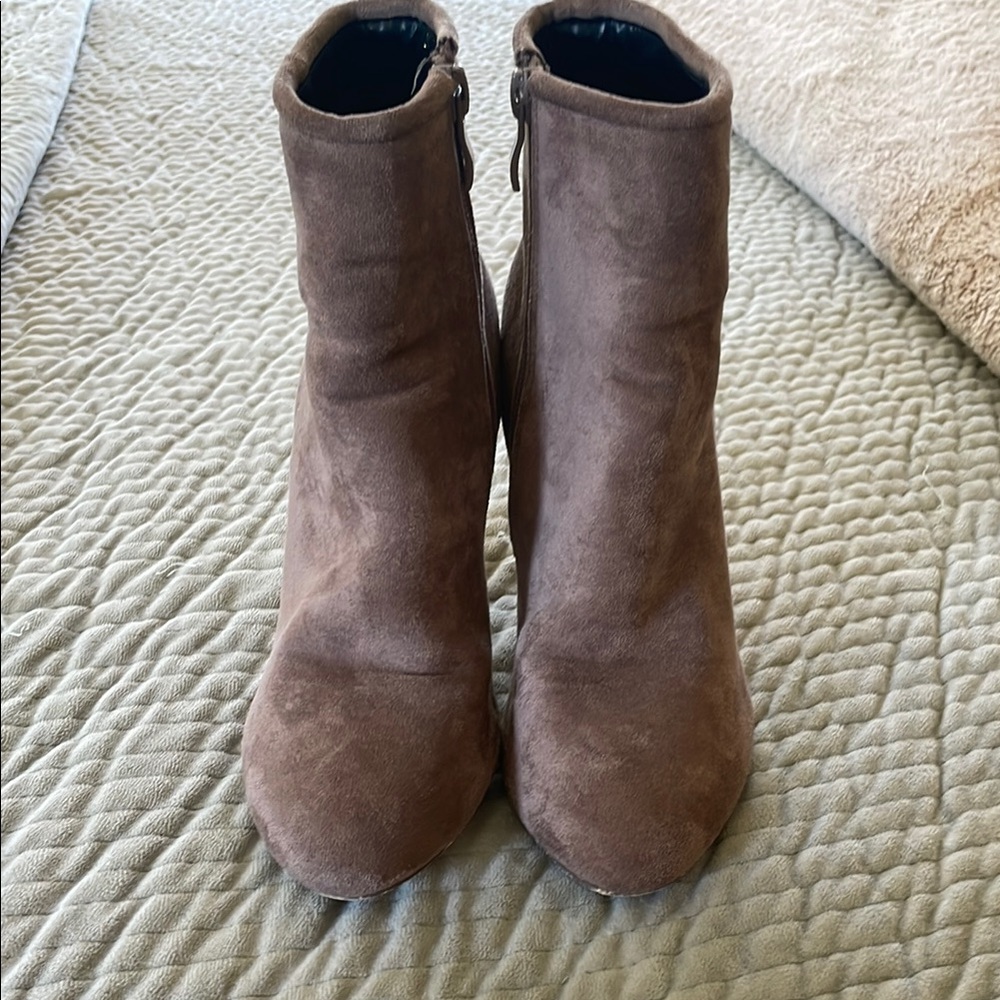 Brown Suede Ankle Boots